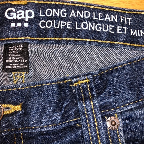 Women's Vintage Gap Long and Lean Fit Denim Jeans - Picture 7 of 11